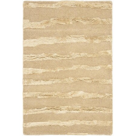 Safavieh 6 x 6 ft. Square Contemporary Soho Beige and Gold Hand Tufted Rug SOH519B-6SQ